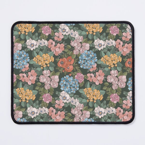 Item preview, Colorful flowers dark seamless pattern designed and sold by Acim0.
