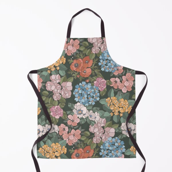 Item preview, Colorful flowers dark seamless pattern designed and sold by Acim0.