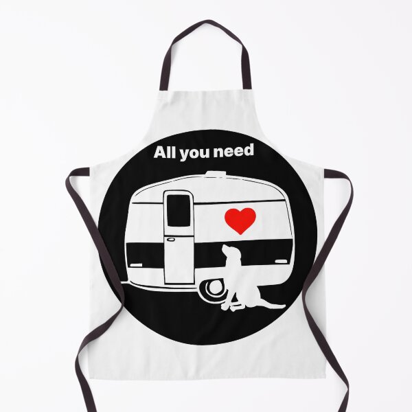 Item preview, ALL YOU NEED HEART DOG CARAVAN BLACK designed and sold by Marni Scofidio Desi9ns.