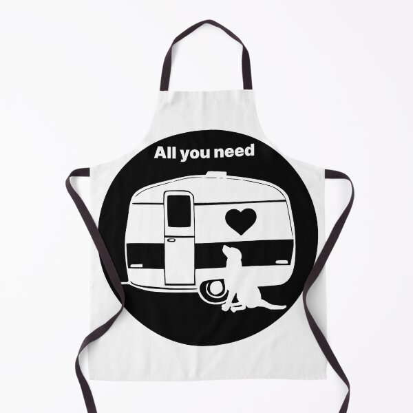 Item preview, ALL YOU NEED HEART DOG CARAVAN BLACK2 designed and sold by Marni Scofidio Desi9ns.