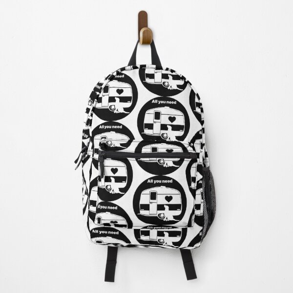 Item preview, ALL YOU NEED HEART DOG CARAVAN BLACK2 designed and sold by Marni Scofidio Desi9ns.