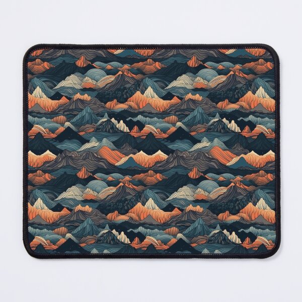 Item preview, Mountain Topography Repeatable Pattern designed and sold by Overlapix.