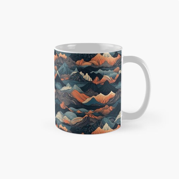 Item preview, Mountain Topography Repeatable Pattern designed and sold by Overlapix.