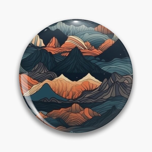 Item preview, Mountain Topography Repeatable Pattern designed and sold by Overlapix.