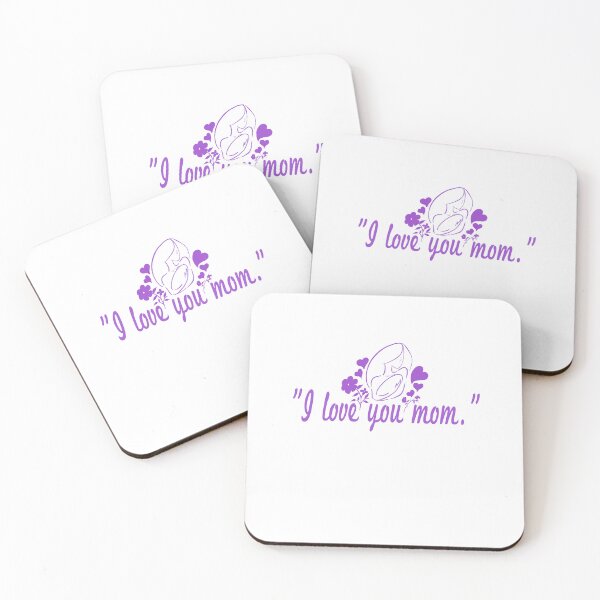 Item preview, I love you mom purple  designed and sold by Chaoticzarts.
