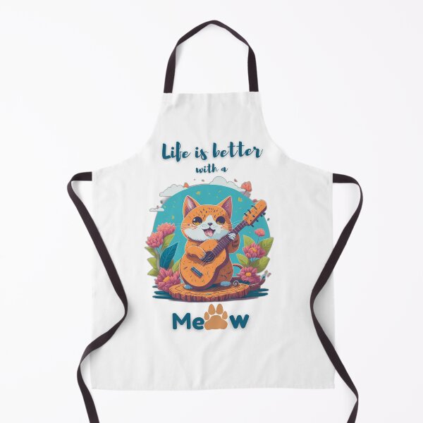 Item preview, A cute cat playing ukulele1 designed and sold by NTTWJIYA.