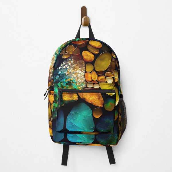 Item preview, Pointillism seaglass golden streams abstract designed and sold by Piotrek0001.