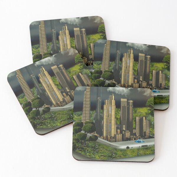 Item preview, 3D Green City Phone Photo Manipulation designed and sold by Mustafa Mitwally.