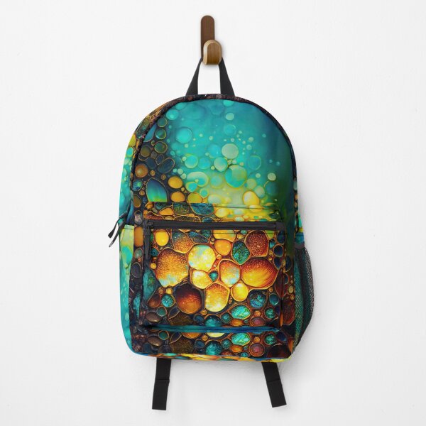 Item preview, Pointillism seaglass golden streams abstract designed and sold by Piotrek0001.