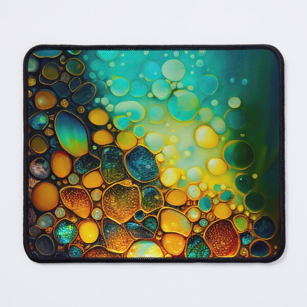 Item preview, Pointillism seaglass golden streams abstract designed and sold by Piotrek0001.