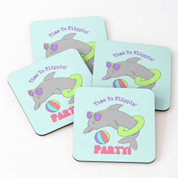 Item preview, Party Dolphin is Flippin' Ready! designed and sold by BlueandClaire.