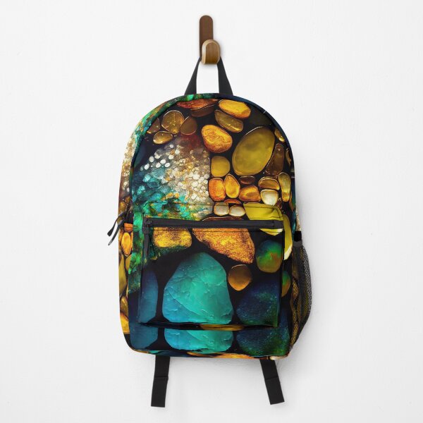 Item preview, Pointillism seaglass golden streams abstract designed and sold by Piotrek0001.