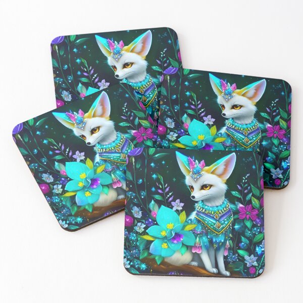 Item preview, White Fennec Fox designed and sold by Floralife.