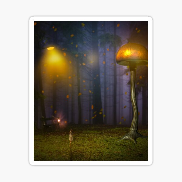 Aperçu de l'œuvre Manipulation de photos de champignons lumineux créée et vendue par Mustafa Mitwally.