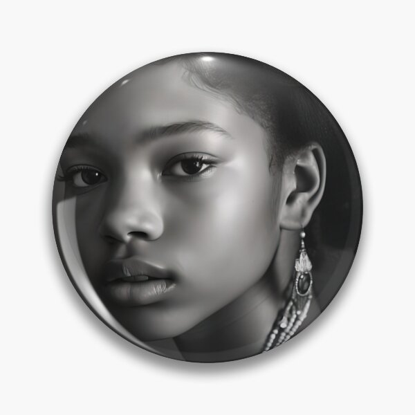 Item preview, Portait of a beautiful 17 year old African American girl designed and sold by AIArtShopPro.