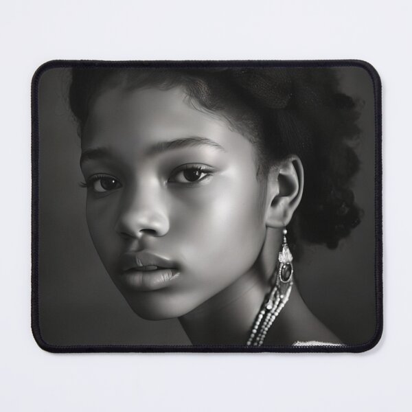 Item preview, Portait of a beautiful 17 year old African American girl designed and sold by AIArtShopPro.