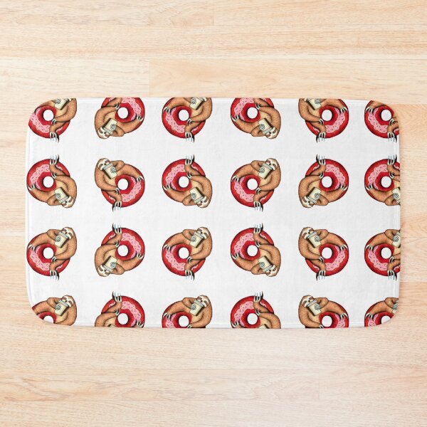 Item preview, Cute Sloth Donuts and Coffee Pattern designed and sold by mrtraz.