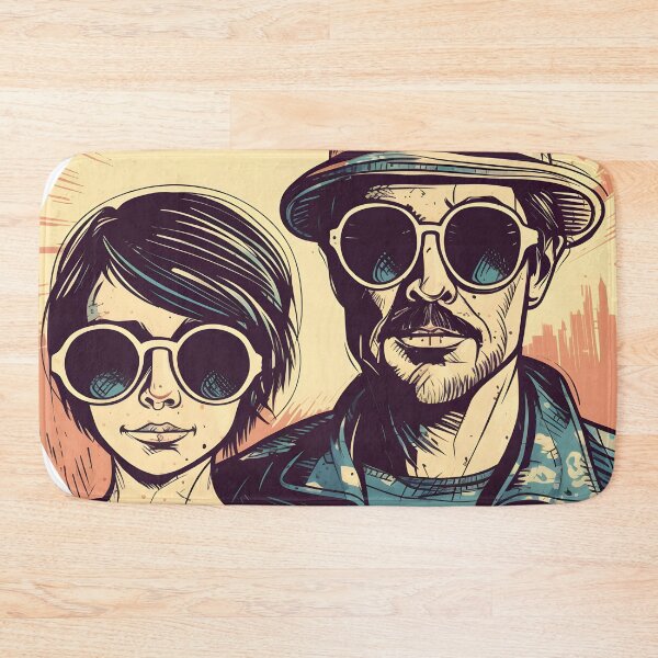 Item preview, Cool dad with cool daughter - father daughter picture designed and sold by Glittermania.