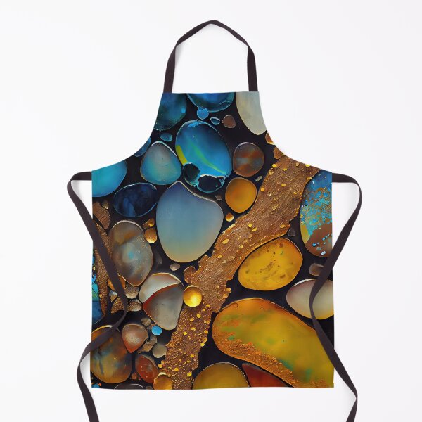 Item preview, Pointillism seaglass golden streams abstract designed and sold by Piotrek0001.