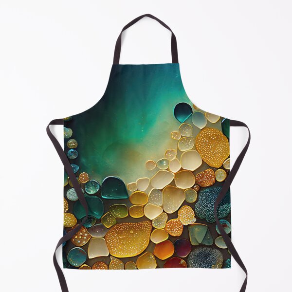 Item preview, Pointillism seaglass golden streams abstract designed and sold by Piotrek0001.