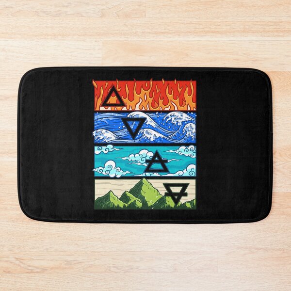 Item preview, Fire Water Air Earth Four Greek Nature Lover 4 Elements Gift designed and sold by Teeleo.