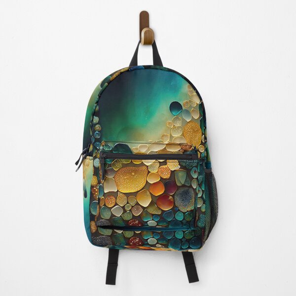 Item preview, Pointillism seaglass golden streams abstract designed and sold by Piotrek0001.