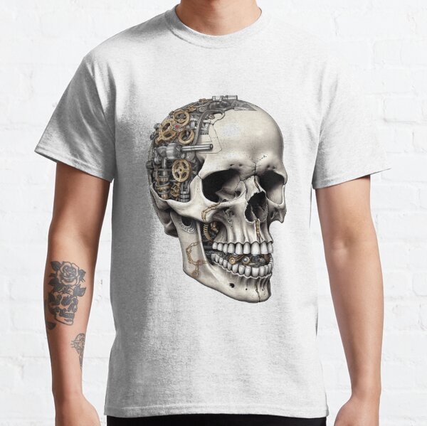 mechanical skull with gears Classic T-Shirt