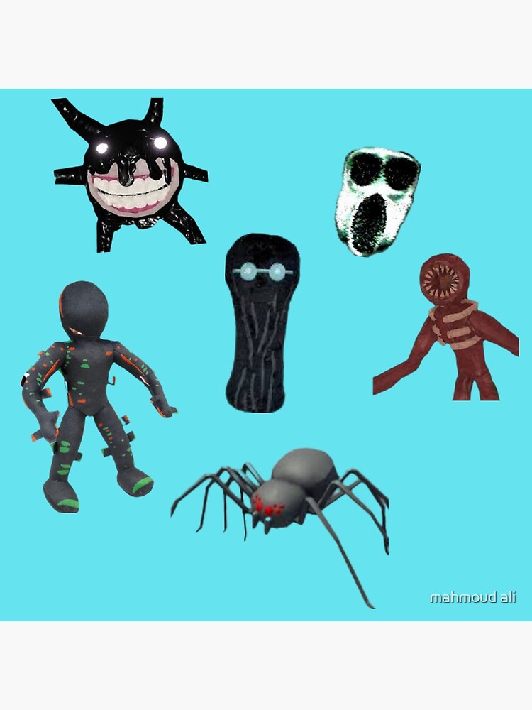 Stickers pack of all characters of Roblox doors game  Spiral
