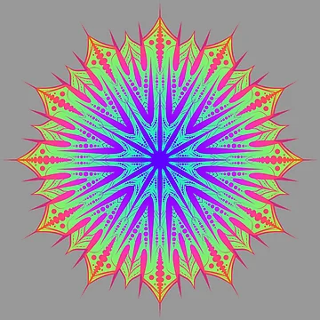 Artwork thumbnail, Colorful mandala by RavoNeo