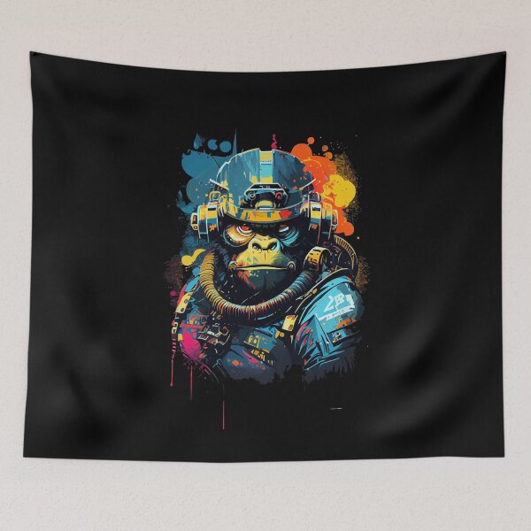 Item preview, Cyberpunk Future Ape Sci-Fi Anime Ape designed and sold by AlNoah.