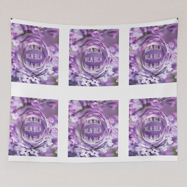 Item preview, BLA BLA BLA-Purple Floral-ART & deign products  designed and sold by haya1812.