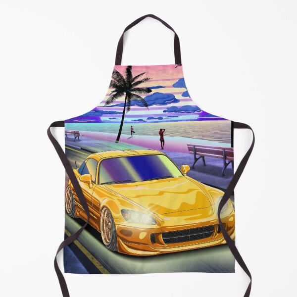 Item preview, Vaporwave Sunset Beach Honda S2000 Roadster  designed and sold by JDM Guyvit.