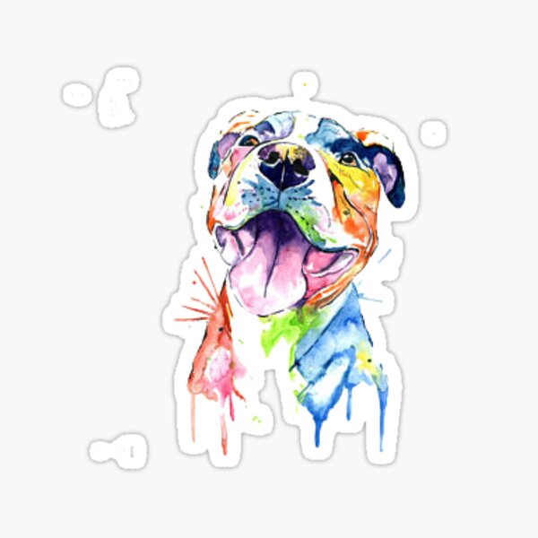 Artikel-Vorschau von Pitbull-Aquarell, designt und verkauft von Gaell.