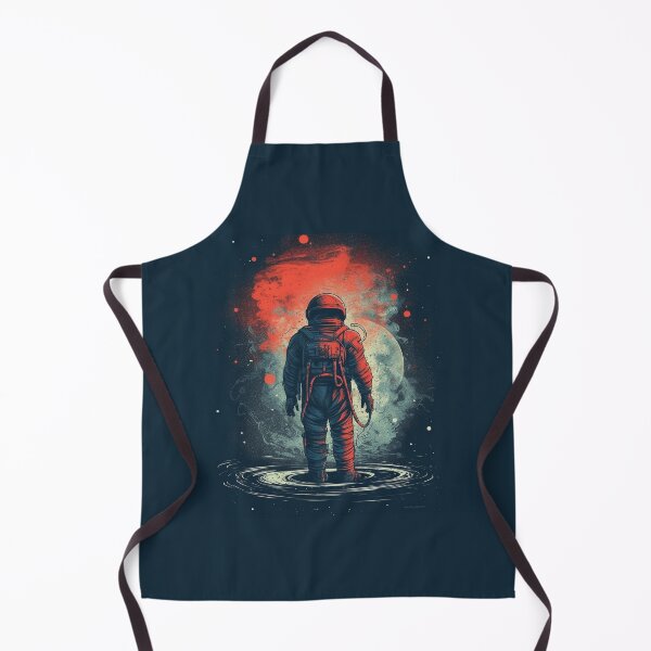 Item preview, Astronaut Standing in liquid outer space designed and sold by m14arts.