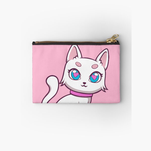 Item preview, lindo gato blanco hembra ilustración designed and sold by Goba Bali Studio.