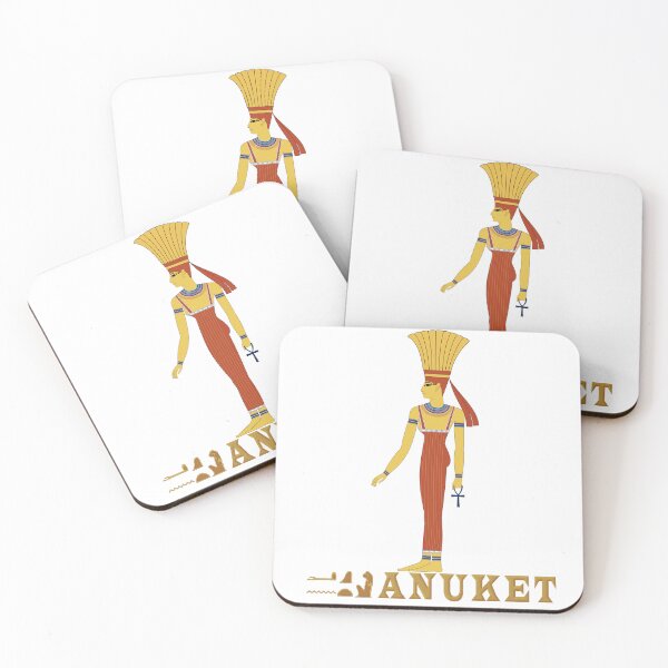 Item preview, ANUKET Ancient Egyptian Goddess with Hieroglyphs designed and sold by SWATARA.