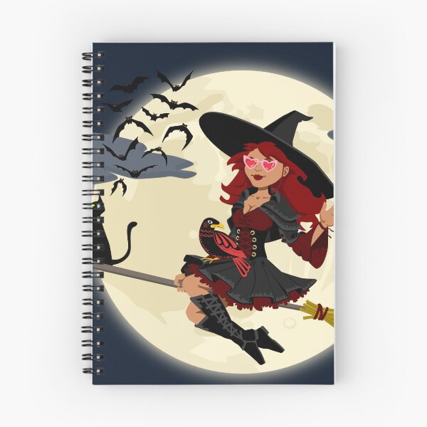 Item preview, A witch on a broomstick designed and sold by Sanooshop.
