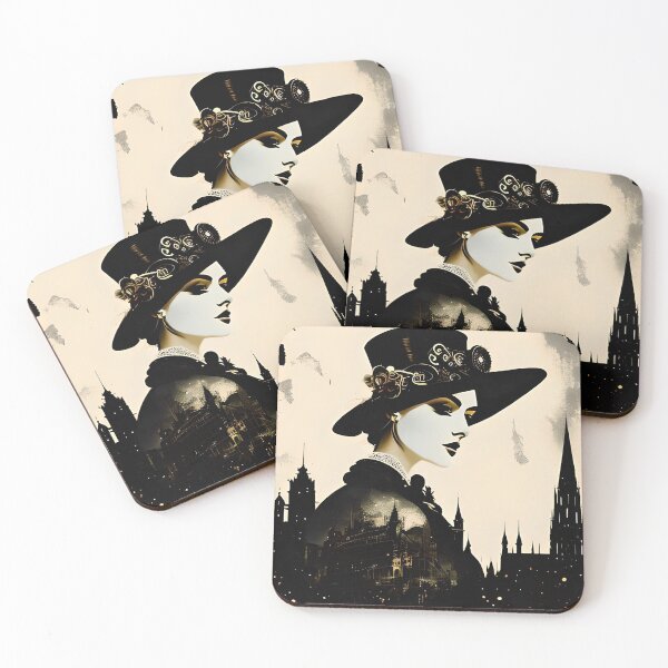 Item preview, Steampunk Illustration, book cover design #2 designed and sold by MindAsylum.