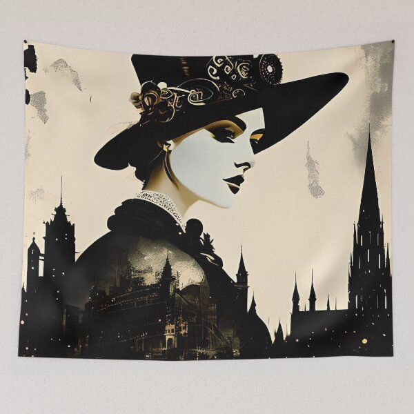 Item preview, Steampunk Illustration, book cover design #2 designed and sold by MindAsylum.