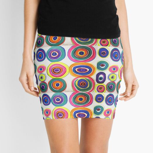 Rainbow Vinyl Mini Skirt