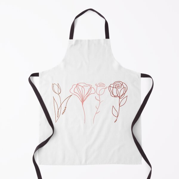 Item preview, Minimal outline red flowers designed and sold by Pixtela ..