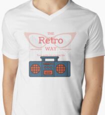 Retro Men's V-Neck T-Shirt