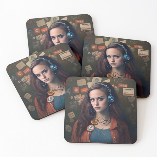 Item preview, girl use social use designed and sold by Fivefix-Store.