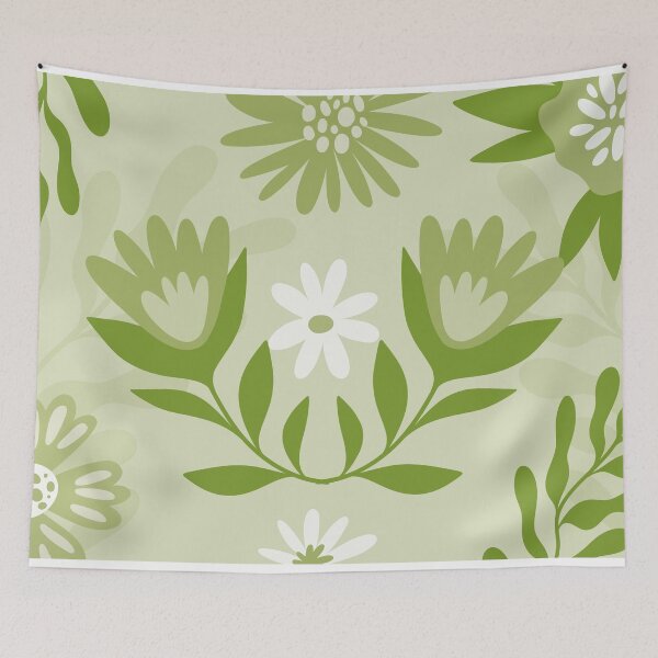 Item preview, Green botanical Floral design designed and sold by Abdul Rafay Saleem.