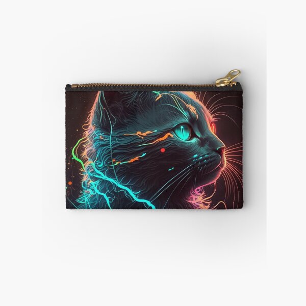 Item preview, retro-futuristic neon  cat designed and sold by Yoashop.