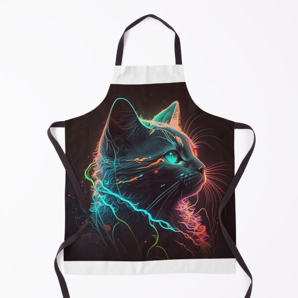 Item preview, retro-futuristic neon cat designed and sold by Yoashop.