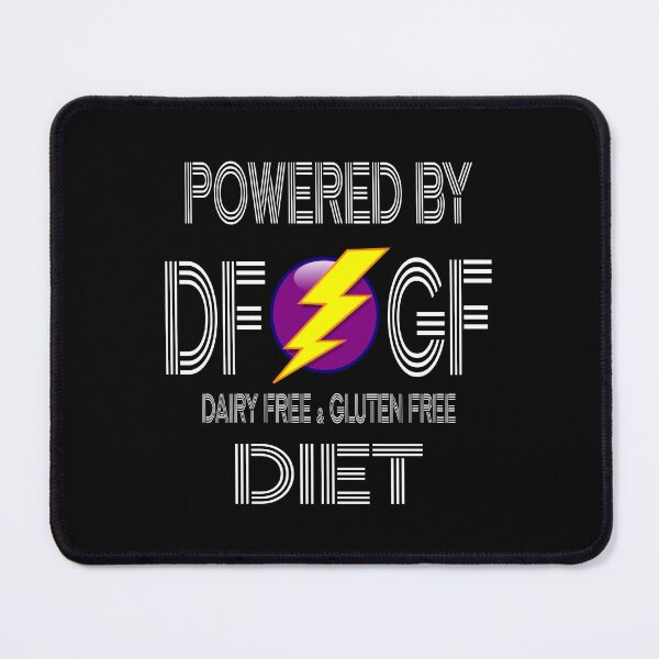 Item preview, Powered By DF/GF: Dairy Free & Gluten Free Diet. For Dark Backgrounds designed and sold by Paul Corps.