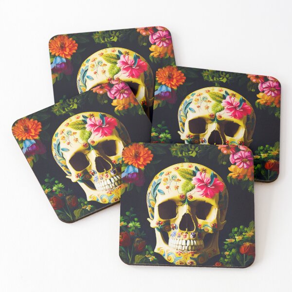 Item preview, BIKER STYLE MOTO FLOWER SKULL FASHION designed and sold by Mark Fischer.