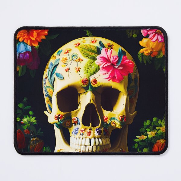 Item preview, BIKER STYLE MOTO FLOWER SKULL FASHION designed and sold by Mark Fischer.
