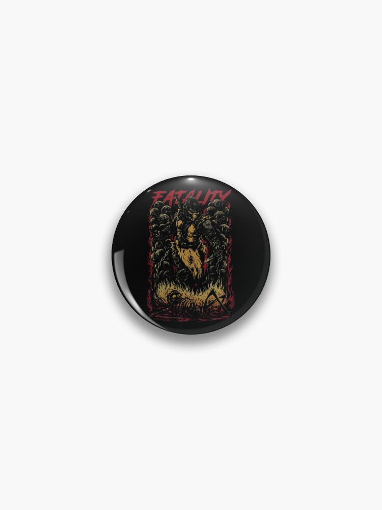 Scorpion Fatality Sliding Mortal Kombat Pin Glow in the Dark 